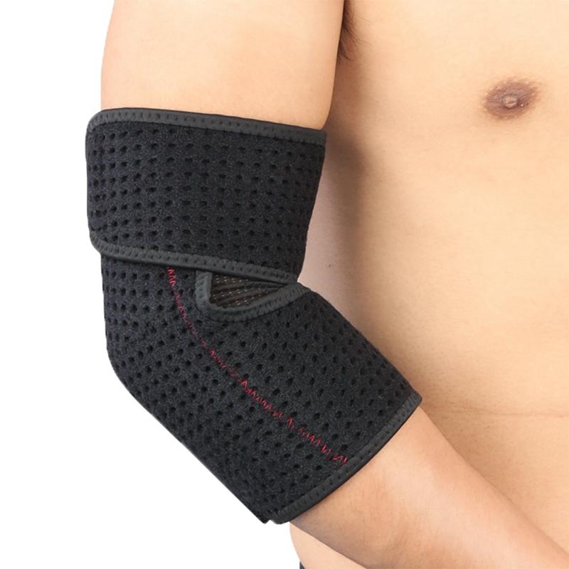 

1PCS Sport Elbow Support Pads Men Adjustable Breathable Arm Protective Gear Sports Safety For Badminton Gym Tennis, As pic