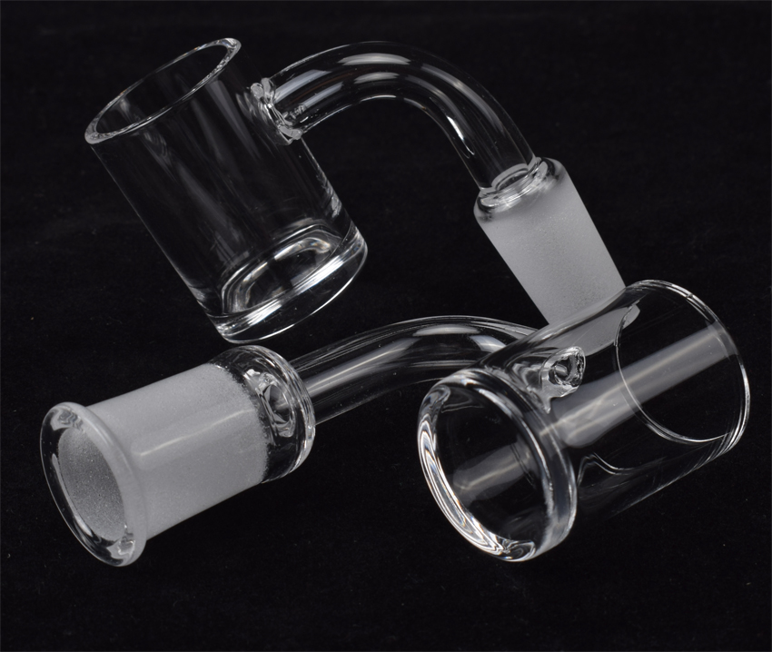 

DHL 25mmXL Beveled Edge Quartz Banger 10mm 14mm 18mm Male Female 45 90 Quartz Bangers Nails For Glass Water Bongs Dab Rigs