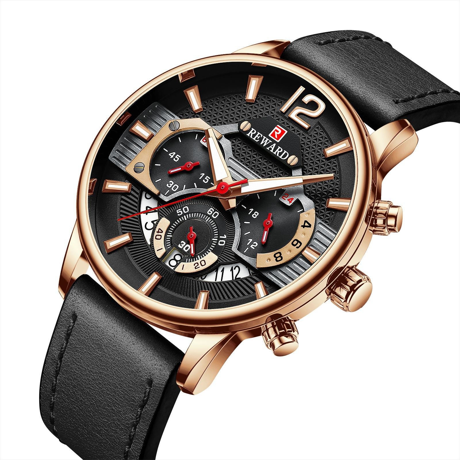 

Reward Watches RD83009M Slim casual Alloy men quartz watch Square wristwatch Ultra thin Clock Military Sport Wristwatches Outdoor Watch Mannen Horloge, Silver blue