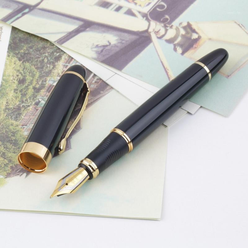 

X450 Fountain Pen Gold Trim Fountain Pen Study Office School Supplies 0.38mm Removable Ink Converter Drop Shipping1, As pic