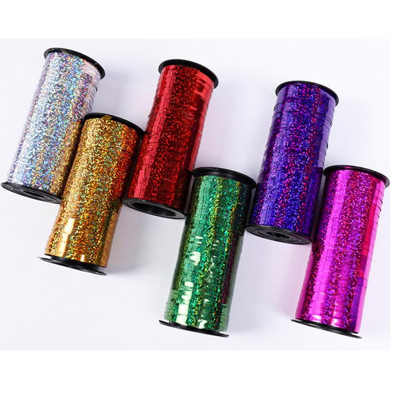 

Curling Ribbon Roll Crimps Gold Balloon Ribbons Party and Festival Happy Birthday Decoration Crafts Gift Wrapping 5mmX100yards