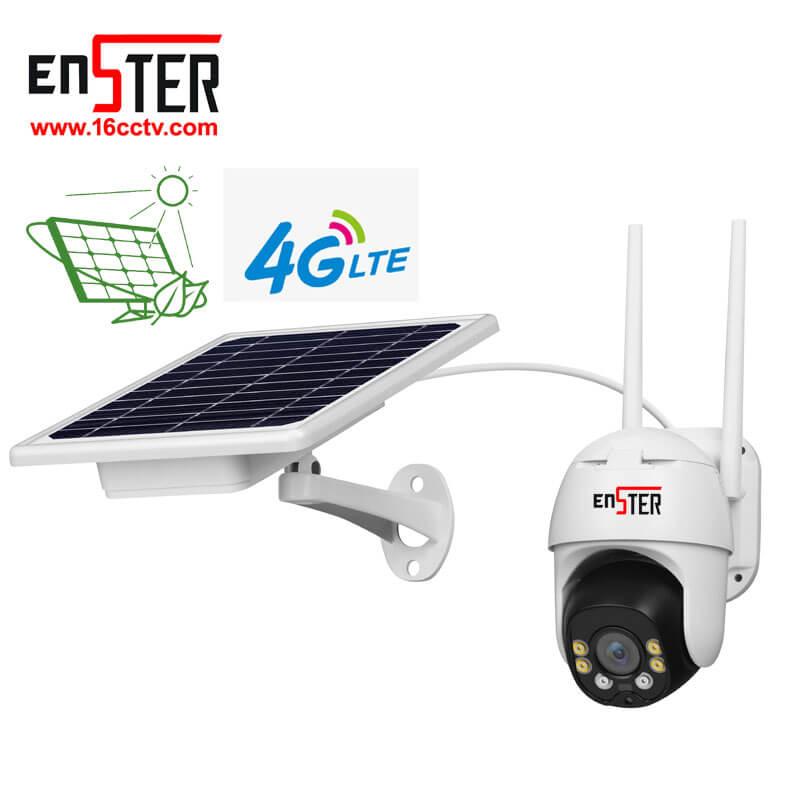 

Enster 4G SIM Card Solar Power Human Motion Detection 1080P Camera Easy Insallation Play Plug Smart HD Security PTZ Camera