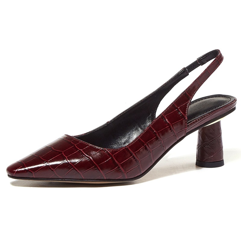 

2021 New Comes Sexy Genuine Leather Black High Heels Party Ladies 34-43 Yti2