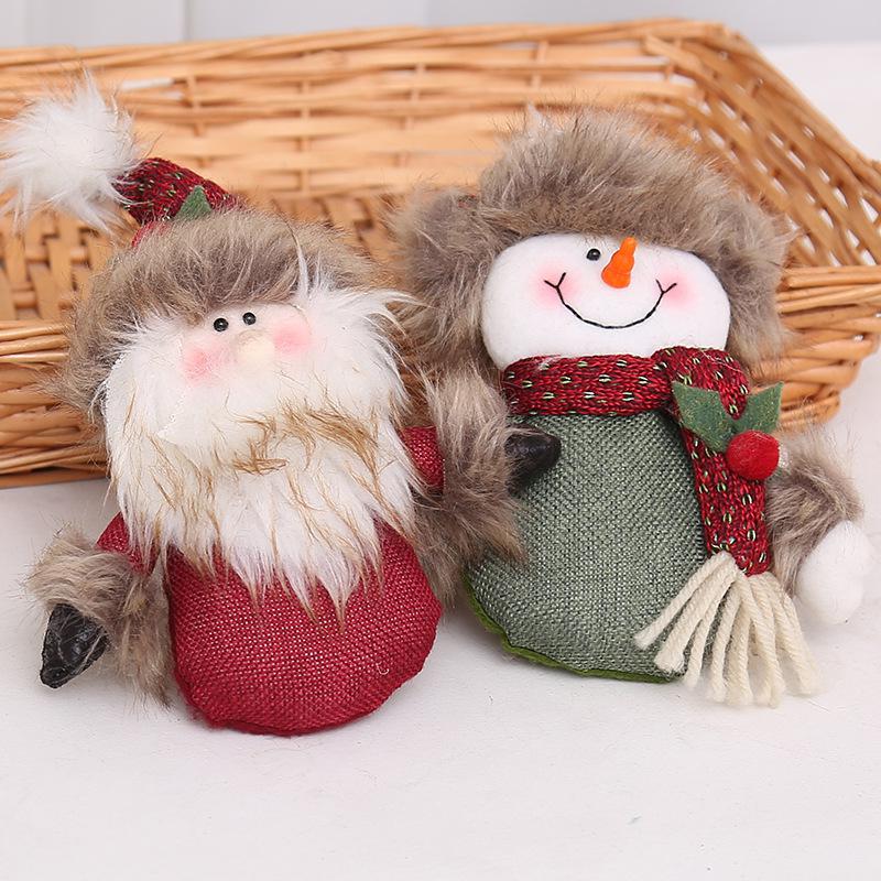 muñecas de navidad en tela
