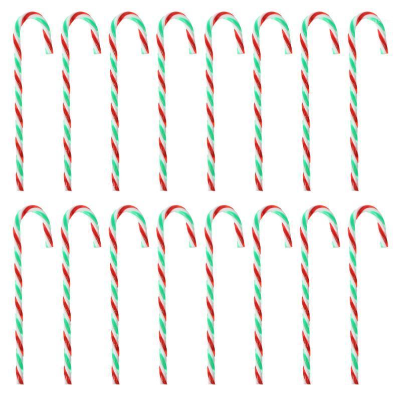 

48PCS Candy Cane Ornaments Plastic Christmas Hanging Decoration Ornament1