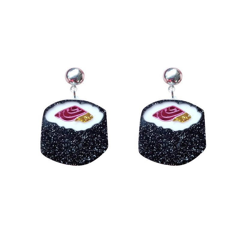 

Stud Japanese Harajuku Style Handmade Sushi Studs Earrings For Women Resin Cute Jewelry Factory Gift Vacation