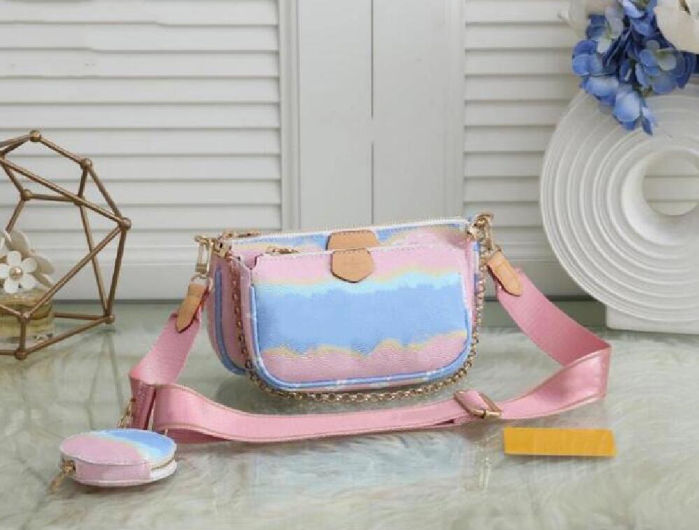 

Accessories Leather Purses Multi Pink Mini Wallet 3pcs Favorite Straps Bag Vintag Shoulder Women Handbags Pochette Color Crossbody Bags Ojmf, Red;black