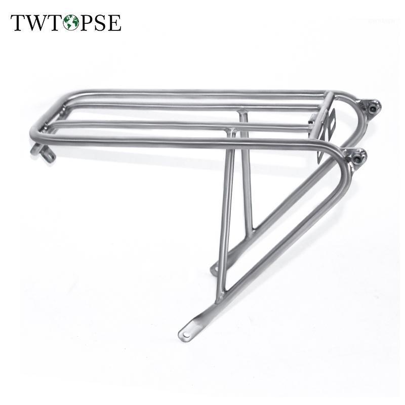 

TWTOPSE 275g Cycling Titanium Bike Standard Racks For Brompton Folding Bicycle Rack C V Disc Brake Easy Wheel Cargo Racks 112mm1