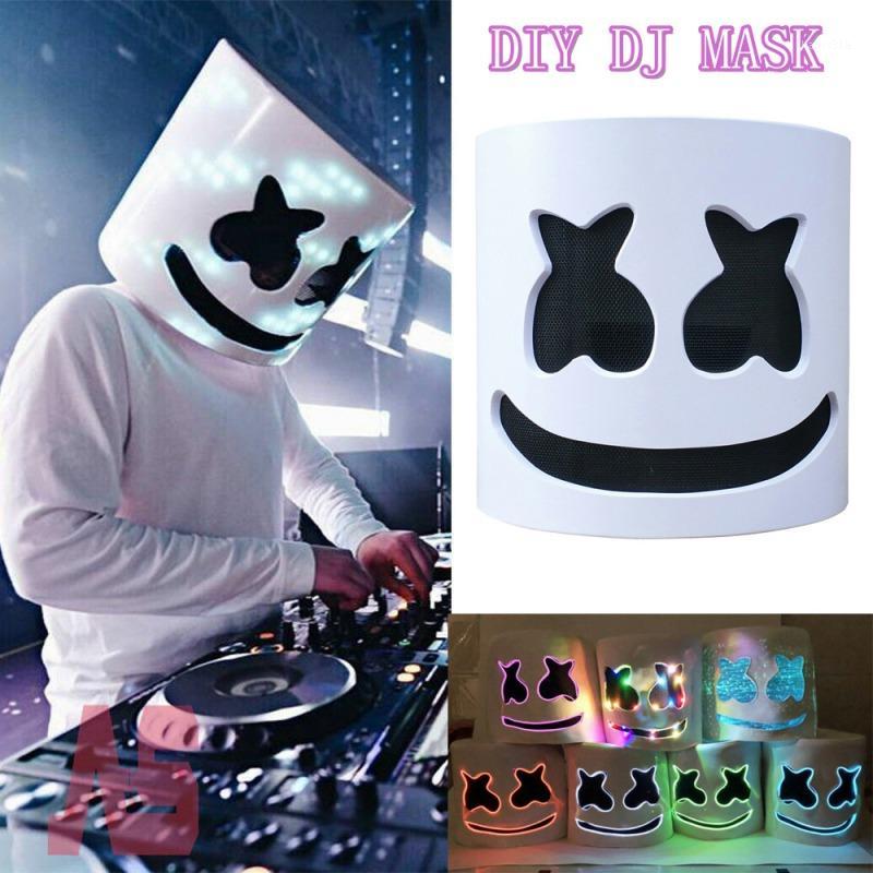 

DJ Mask EL Wire LED Helmet Mask Cosplay Prop Halloween Full Face Cosplay Prop Party Bar Masks Drop shipping Z1