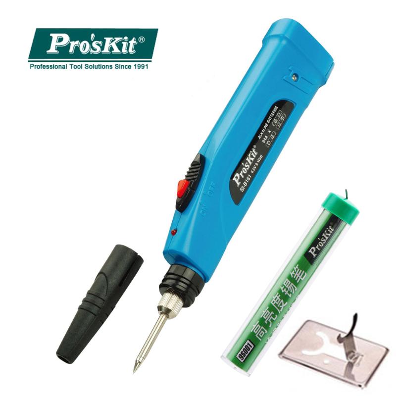 

Pro'skit SI-B161 9W 4.5V Multi-Function Electronic Welding Battery Soldering Iron Electric Pen Solder Tin Mini Welding Tools