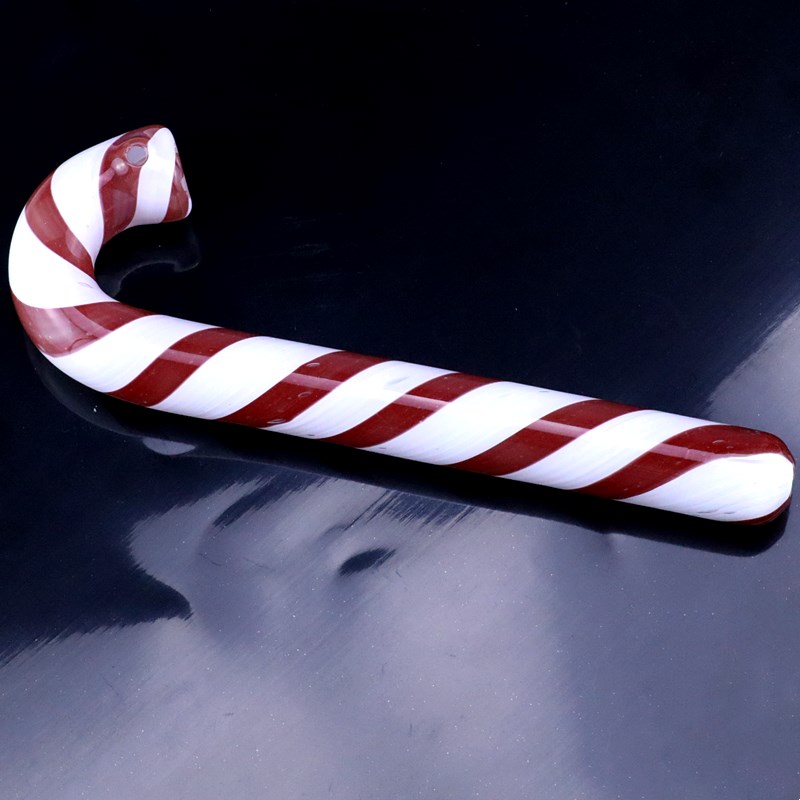 

Christmas walking stick heat-resistant glass pipe hand pipe 6.4" inch cartoon image can be wholesale