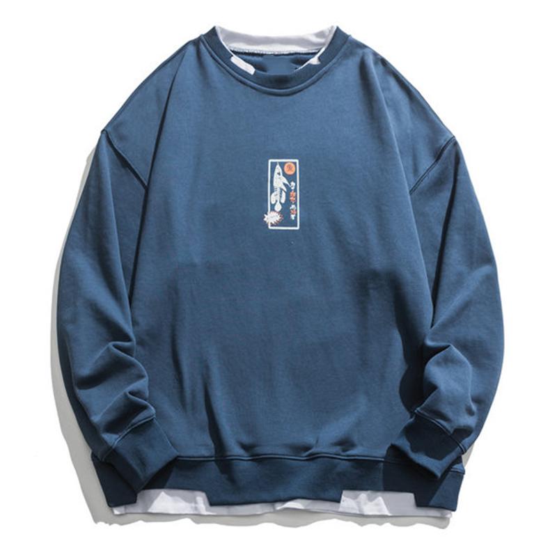 

Men' Hoodies & Sweatshirts LACIBLE Vintage Salted Fish Print Hoodie Sweatshirt Hip Hop Streetwear Sherpa Men Women 2021 Winter Cotton Pullo, Black