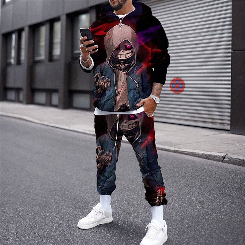 Sweats à Sweats à Sweats à Sweats à Sweats à Sweats à Sweats de dessin animé Imprimé graphique Capuche occasionnel Quotidien 3D Imprimé Casual St