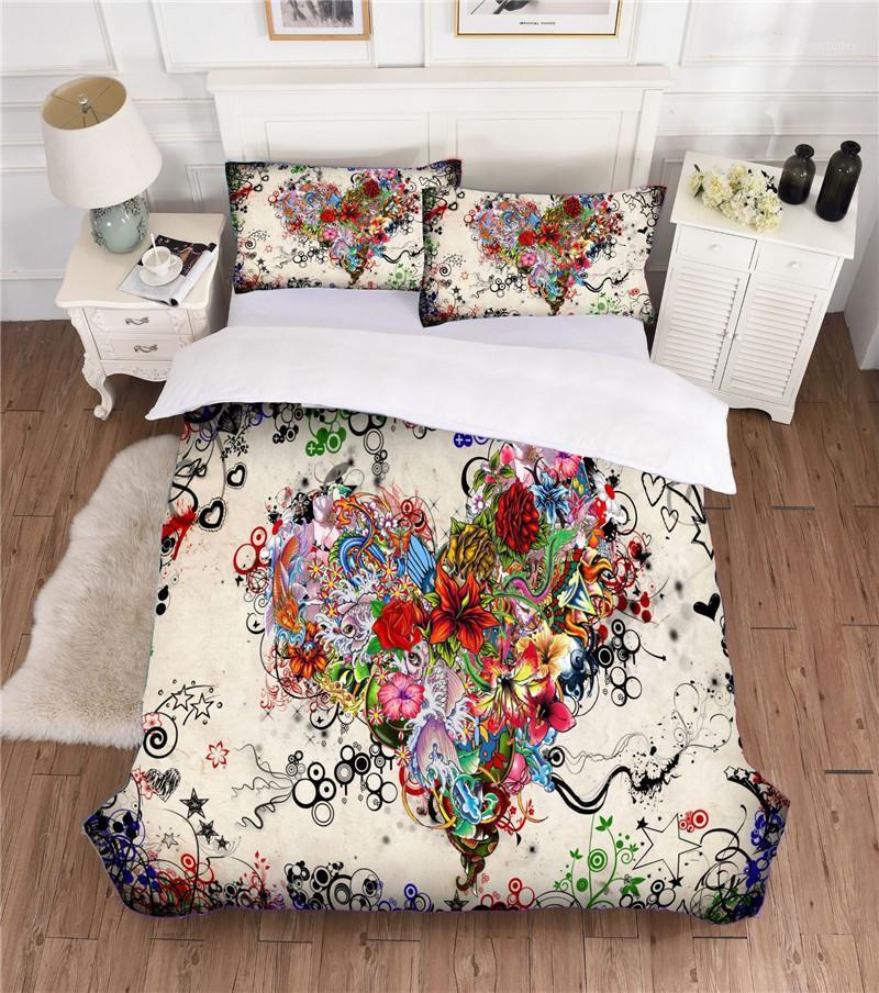 

Nordic Style 3D Boho Bedding 3-piece Sheet Winter Bedroom Couple King Size Purple Quilt Duvet Cover Bed 2Pcs Pillowcases1, Bbh-06