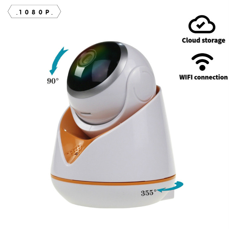

1080P HD camera, Wifi night vision surveillance camera, home security surveillance CCTV, baby care camera