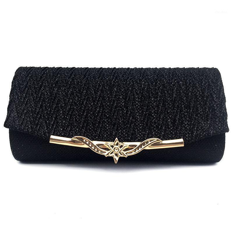

Women Evening Bag Party Banquet Glitter Bag For Women Girls Wedding Clutches Handbag Chain Shoulder Bag(Black)1