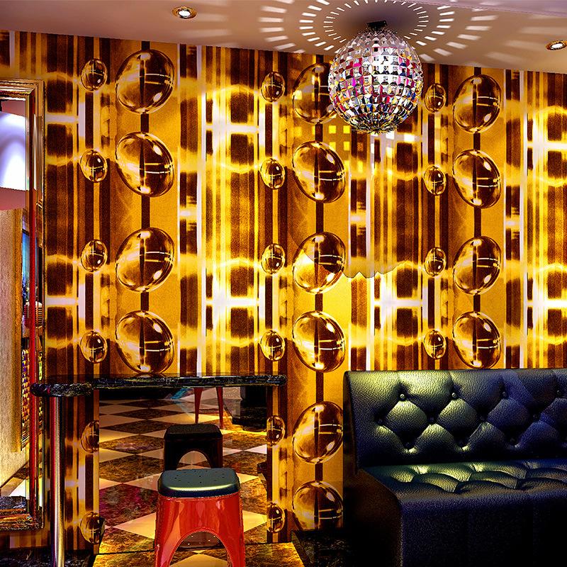 

Ktv wallpaper karaoke bars flash wall covering 3d reflective luminous bar concave-convex geometric pattern background, 0.53x10m