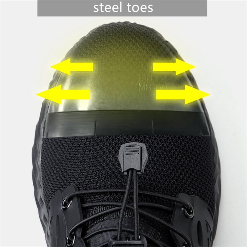 

EU Standard Steel Toe Work Safety Shoes Men Casual Safety Boots for Men Working Shoes Work Boots Steel Toe, Blue