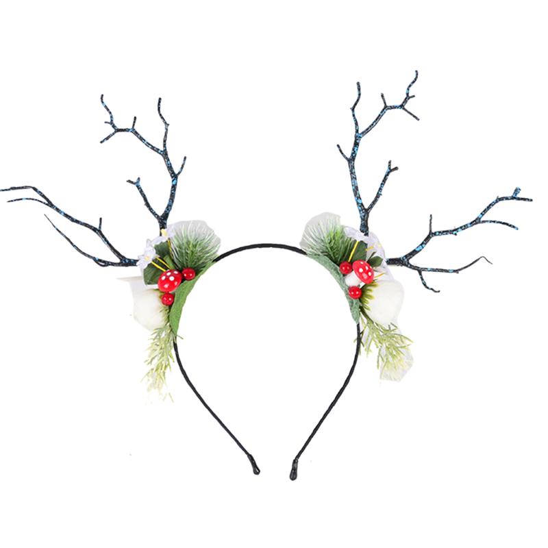 

New Christmas Exaggerated Tree Branch Headband, Easter Ear Hair Band, Simulation Big Antler Hood Party supplies Xmas Headbands