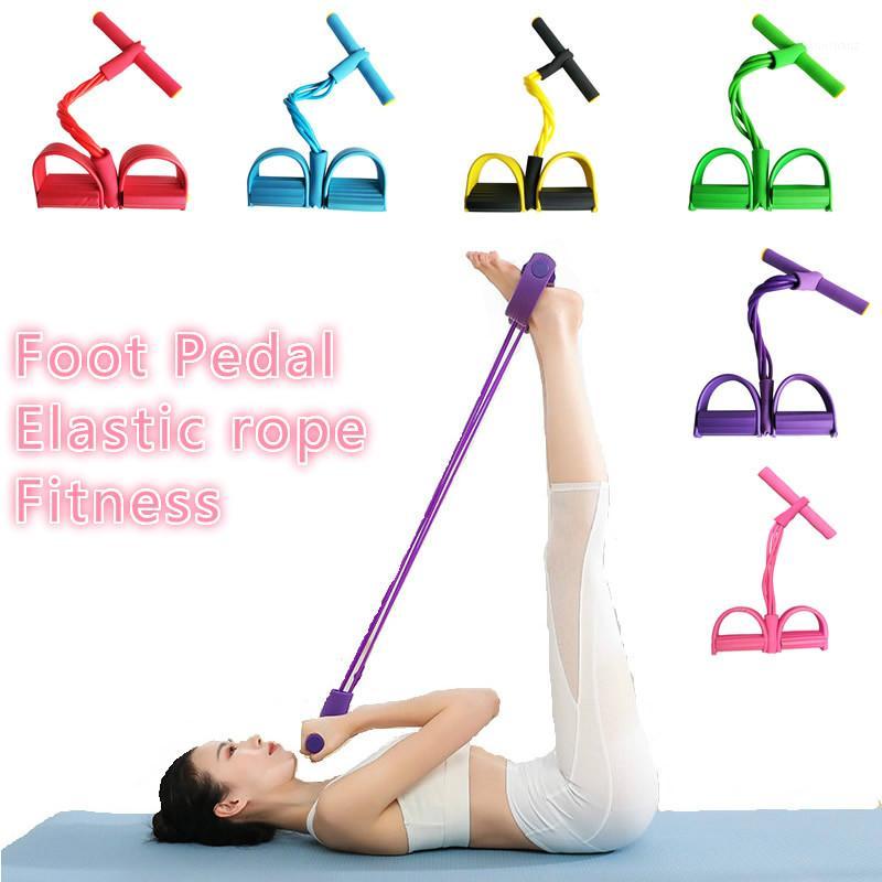 

Resistance Bands Foot Pedal Exerciser 4 Tube Workout Band Fitness Equipment Tension Training Sports Chest Pull Leg Rope Gym Yoga1