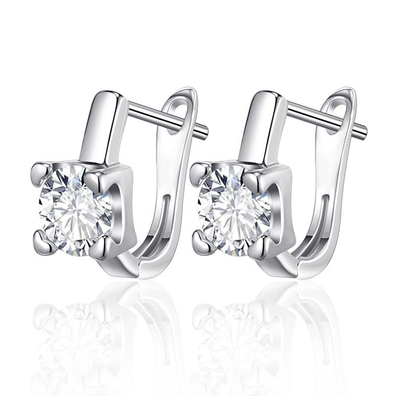 

Simple Gold CZ Stud Earrings for Women Square Cubic Zirconia Small Earrings Classic Jewelry New Fashion Gifts for Girls