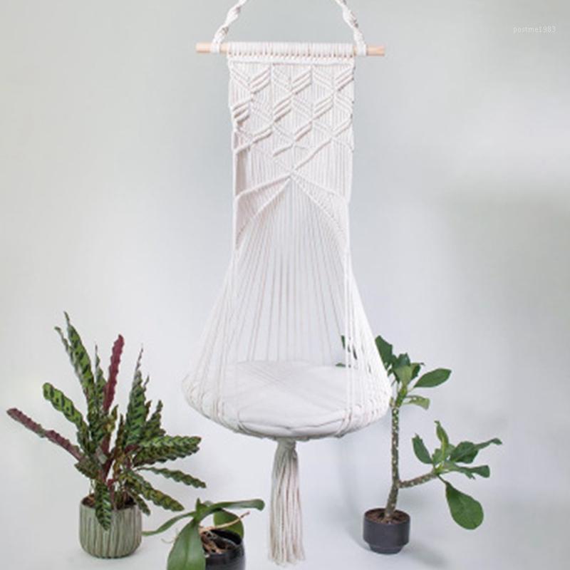 

Cat Swing Cage Handmade Macrame Pets Pet House Cats Hanging Sleep Chair Seats Toy Four Seasons Available(No Cat Litter)1