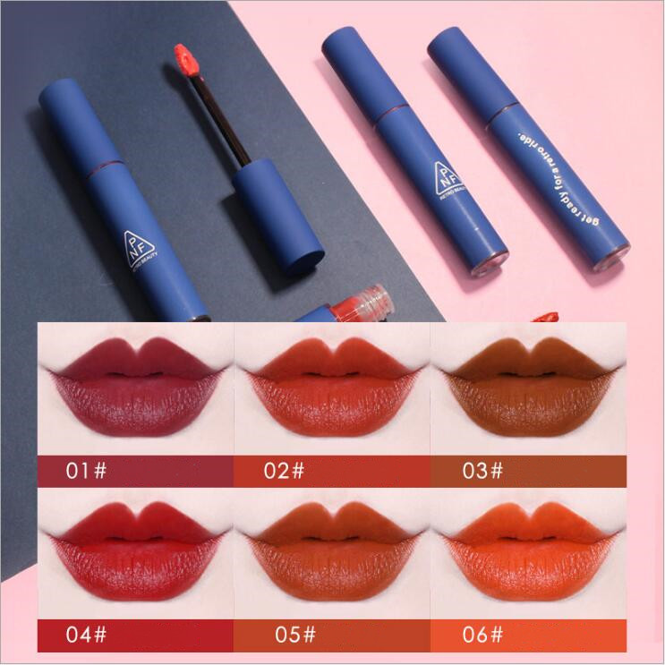 

PNF blue blues Velvet Matte air Lip Glaze waterproof non stick cup make-up popular DHL free delivery, Customize