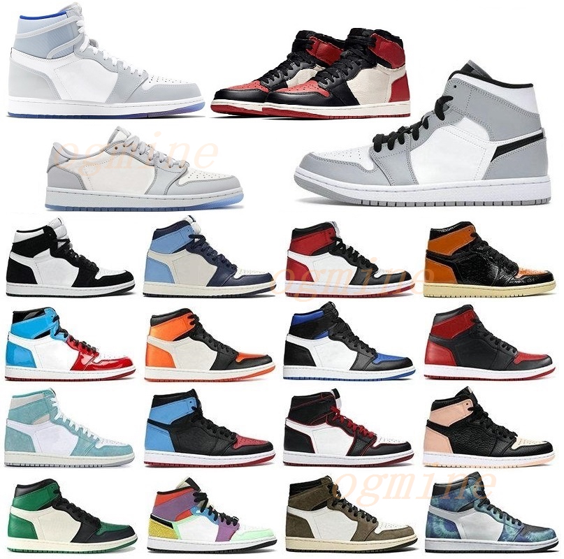 

50+color[with box]2021 man womens Jumpman fearless chicago bred toe obsidian mocha satin retro shoes 1 1s mens basketball sneakers 36-46 35#, Need socks [3pair]
