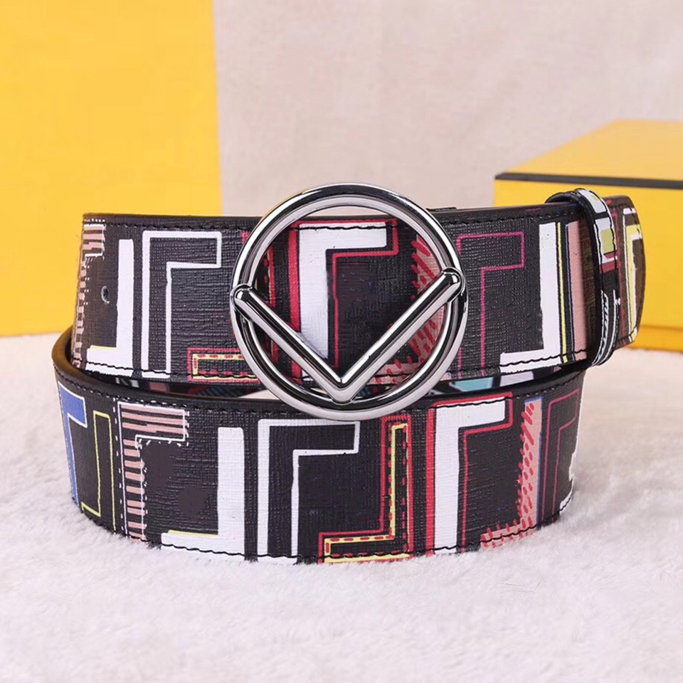 

Designer Men's Belt For Woman High Quality Buckle Jeans Casual Business Colourful Leather Waistband Fashion Luxury Brand Belts Accessories 3.8cm Wide, As pic