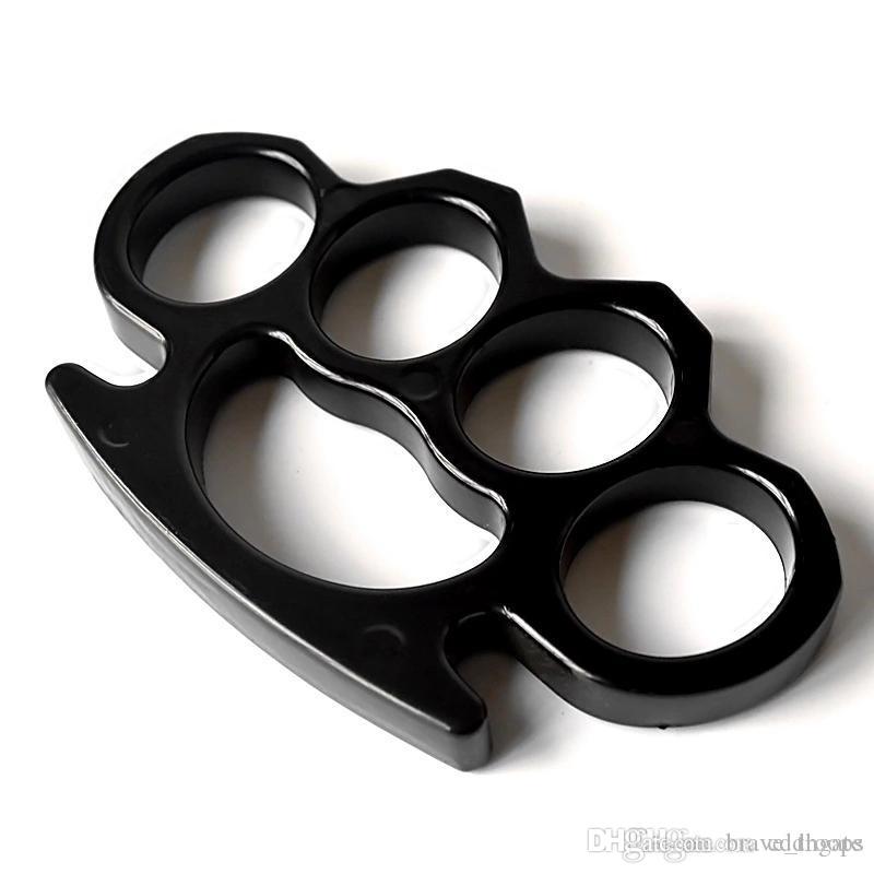 

2PCS Silver and Black Thin Steel Brass knuckle dusters,Self Defense Personal Security Women's and Men's self-defense Pendant234554