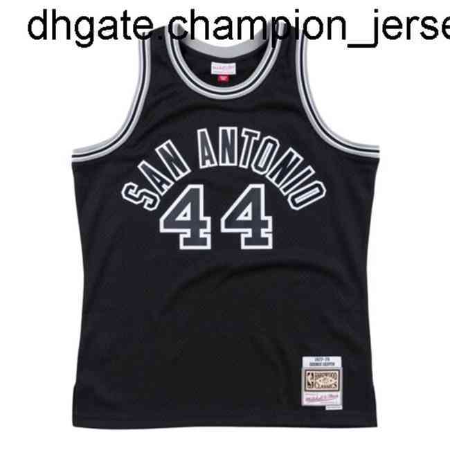 

New Goods Cheap George Gervin Mitchell Ness Black 1977-78 Jersey Vest Stitched Throwback Basketball Jerseys vest Shirt