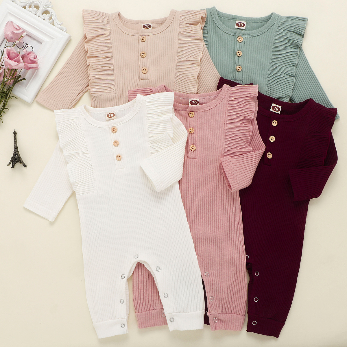 wholesale ribbed baby clothes