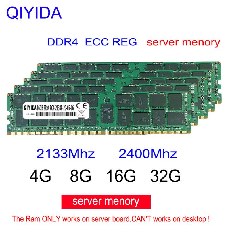 

ddr4 ram 8gb 4GB 16GB PC4 2133MHz or 2400MHz 2400T or 2133P ECC REG Server Memory 4G 16g 8g ddr4