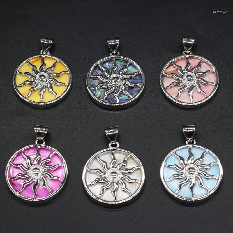 

1pcs Natural Shell Pendant Mother of Pearl Pink White Shell Pendant For Jewelry Making DIY Necklace Women Jewelry Gift 33x37mm1