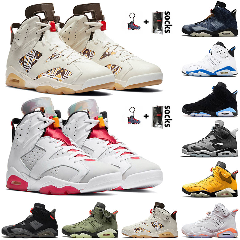 

2021 QUAI 54 Top Fashion Men Basketball Shoes Hare 6s JUMPMAN Carmine Sport ALL Black Alternate Maroon Women Outdoor Trainers Sneakers 36-47, C55 carmine 40-47 -1