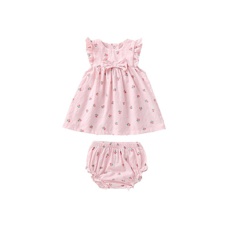 

Cute Girls Dresses 2021 New 3pcs Girl Dress Sleeveless Baby Clothing Newborn Custome, Ggt-ds3001