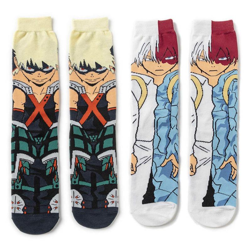 

Anime My Hero Academia Izuku Midoriya All Might Cosplay Character Crew Socks