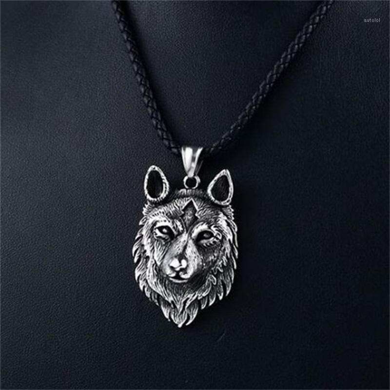 

Viking Wolf Pendant Necklace Stainless Steel Fashion Men and Women Accessories Retro Wolf Head Pendant Necklace Viking Jewelry1