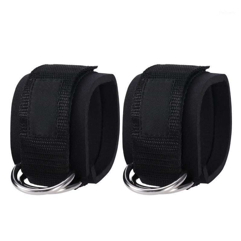 

D-ring Ankle Strap Gym Cable Attachment Leg Strength Training Fitness Equipment1, Black