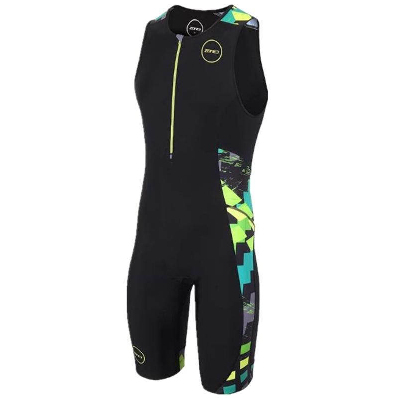 

Zone3 2021 Men Sleeveless Skinsuit Triathlon Jersey Cycling Clothing Bike Road Mtb Jersey Running Ropa Jumpsuit