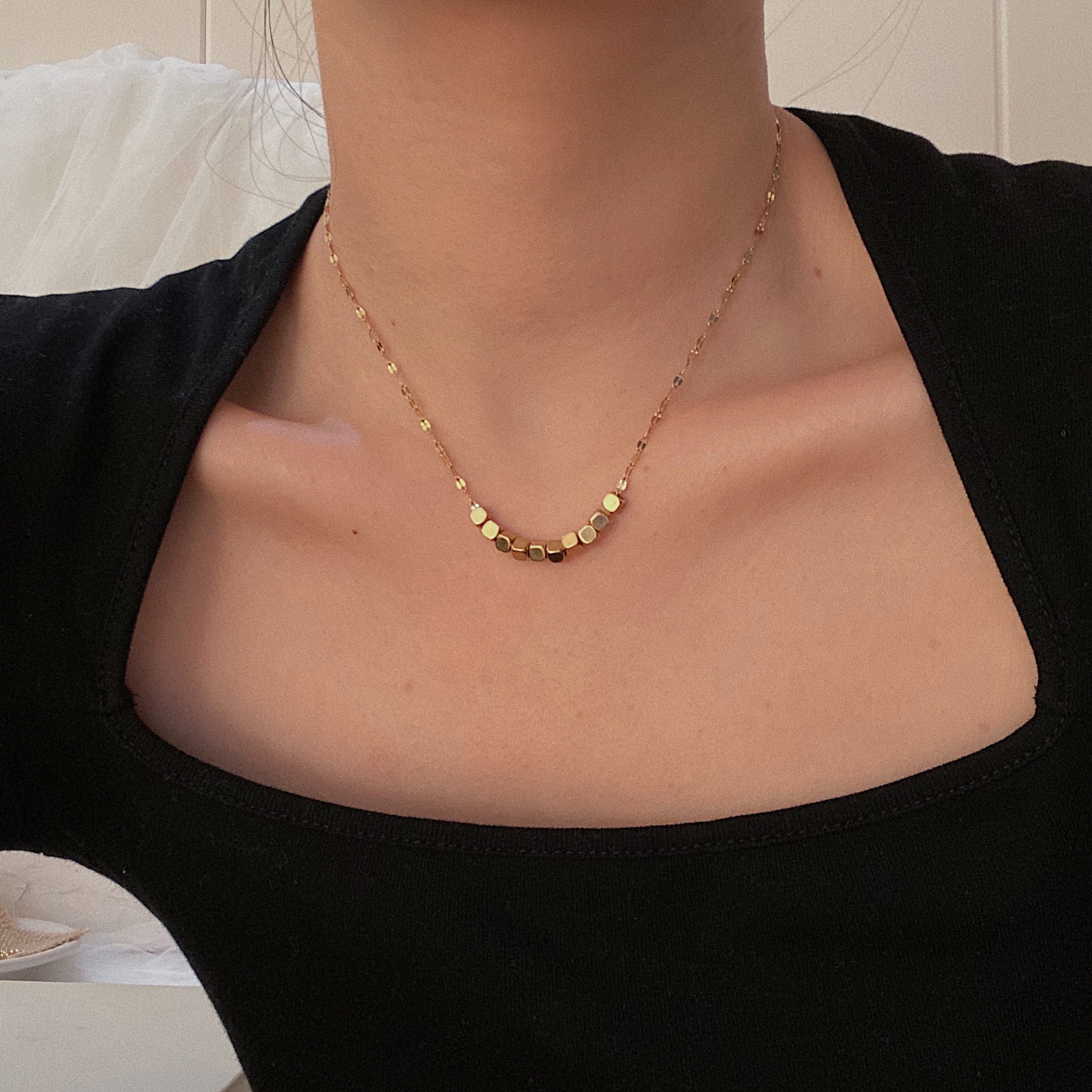 Gold Simple Necklace Design Australia 