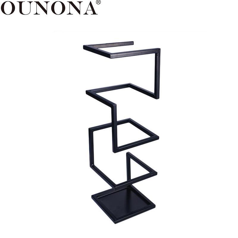 

OUNONA Umbrella Stand Holder Metal Umbrella Storage Rack Holder Organizer Rain Barrel Storage for Hallway Entryway Office