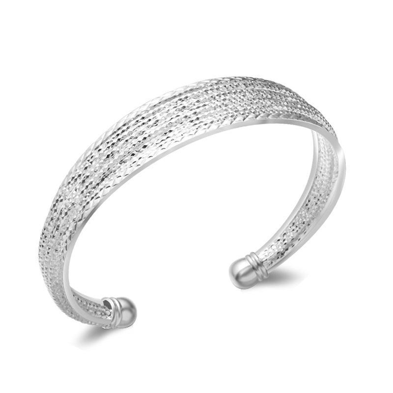 

Silver Plated Bracelet Bangles Geometric Pattern Multi-line Bracelets & Bangles Fashion Bracelets For Women Jewelry Pulseiras