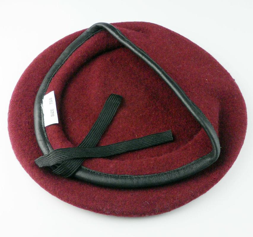 

US Special Forces Jump Airborne Beret Cap Maroon Wool HAT Store, As pic