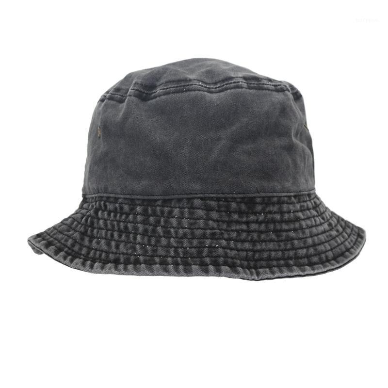 

Fashion women onion dome folding outdoor sunhade high quality cotton fishermen caps panama beach washed denim bucket hats1, Purple