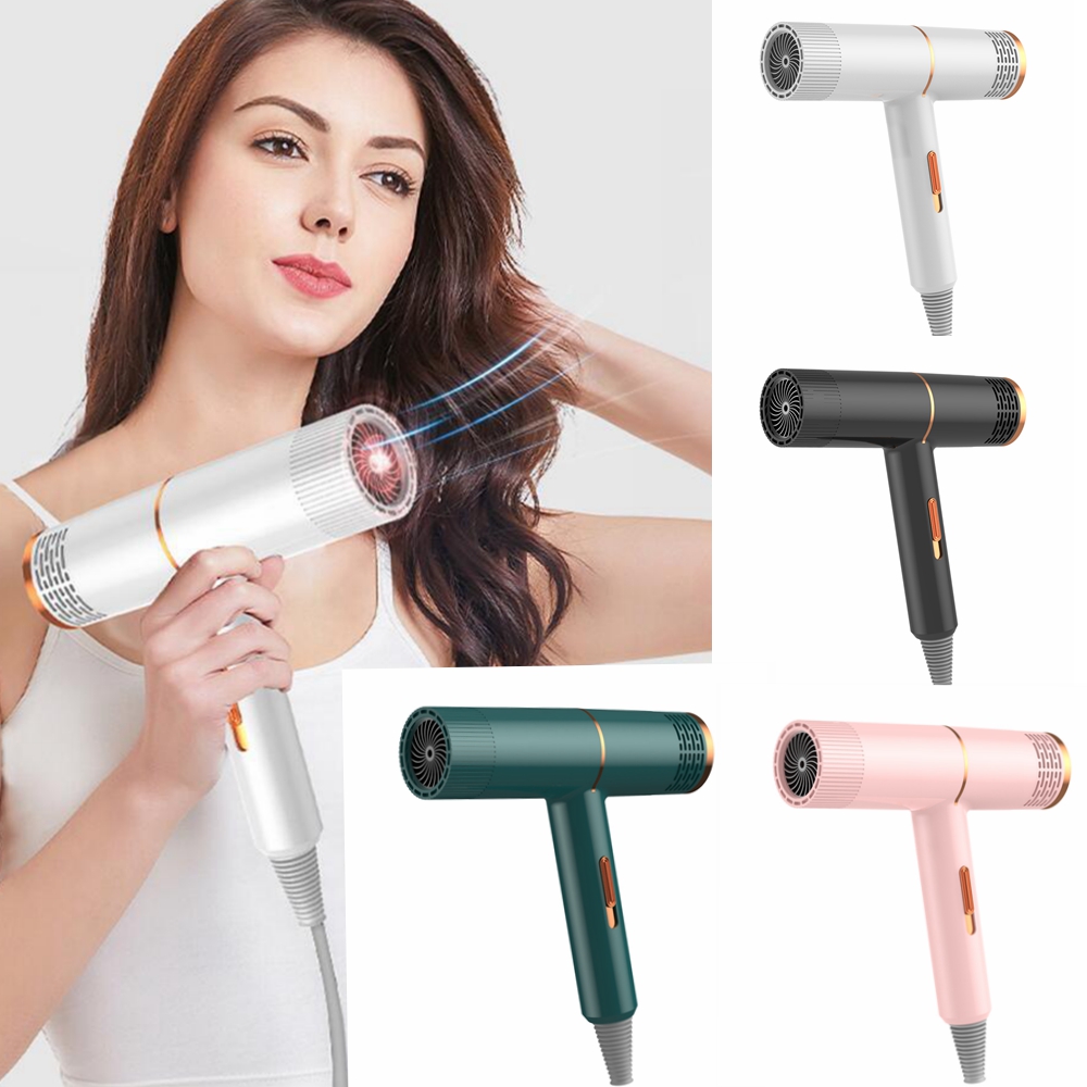 

100-240V Professional Hair Dryer Infrared Negative Ions Blow Dryer Hot/Cold Air Salon Styling Tool Low Noise Hammer Blower Home