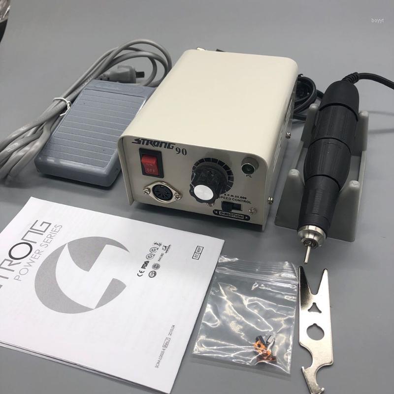 

65W Strong 90 control box Strong 210 102L Handle 35000RPM Electric Nail Drill manicure machine Nail File cutter kit1