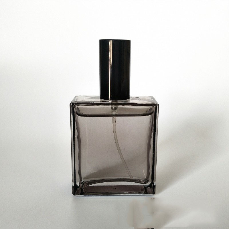 

50ml flat square glass perfume bottle spray bottle cosmetic empty bottle wholesale