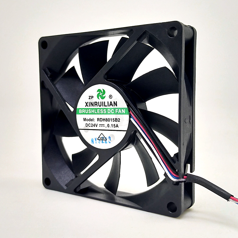 

New 80mm fan 8015 24V double ball mute fan RDH8015B2 8cm ultra thin PWM inverter fan