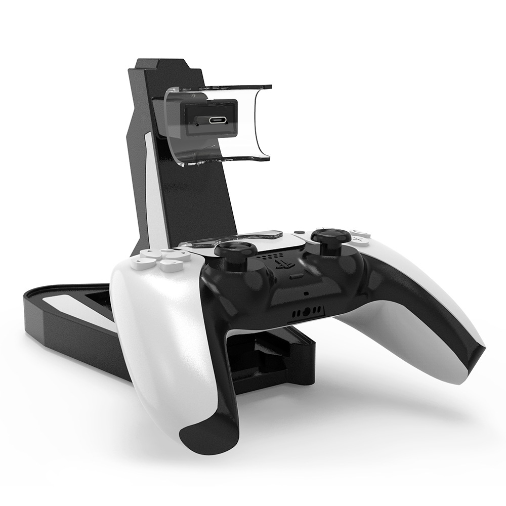 

For Playstation 5 PS5 Game Controller Dual Port Charging Dock Stand Station LED Indicator Charger Storage Base Fast Charging